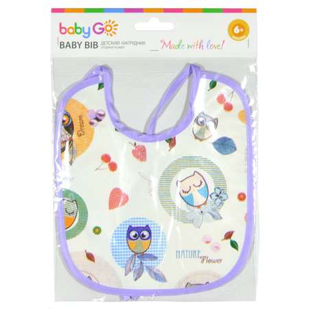 Нагрудник BabyGo клеенка 1 шт. в ассортименте