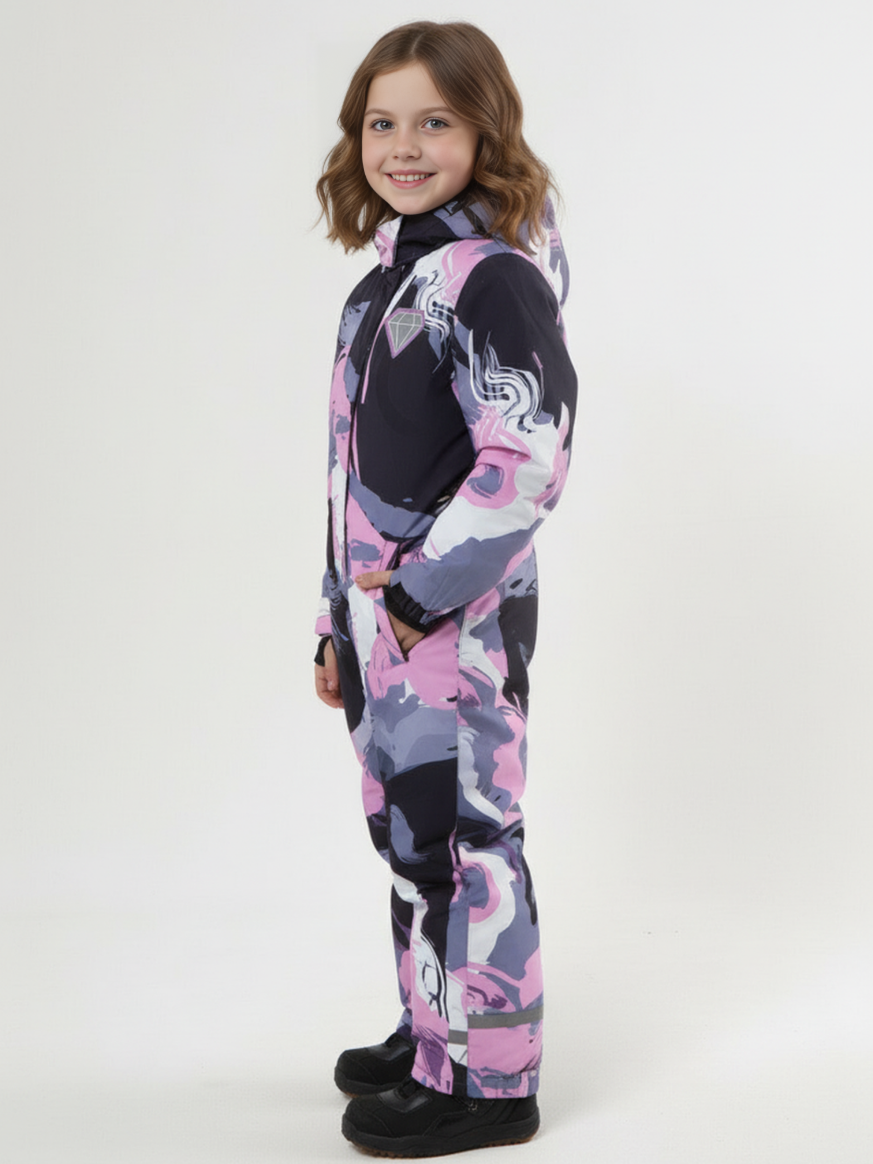 Комбинезон Saimaa Glo-10 серо-розовый - фото 19