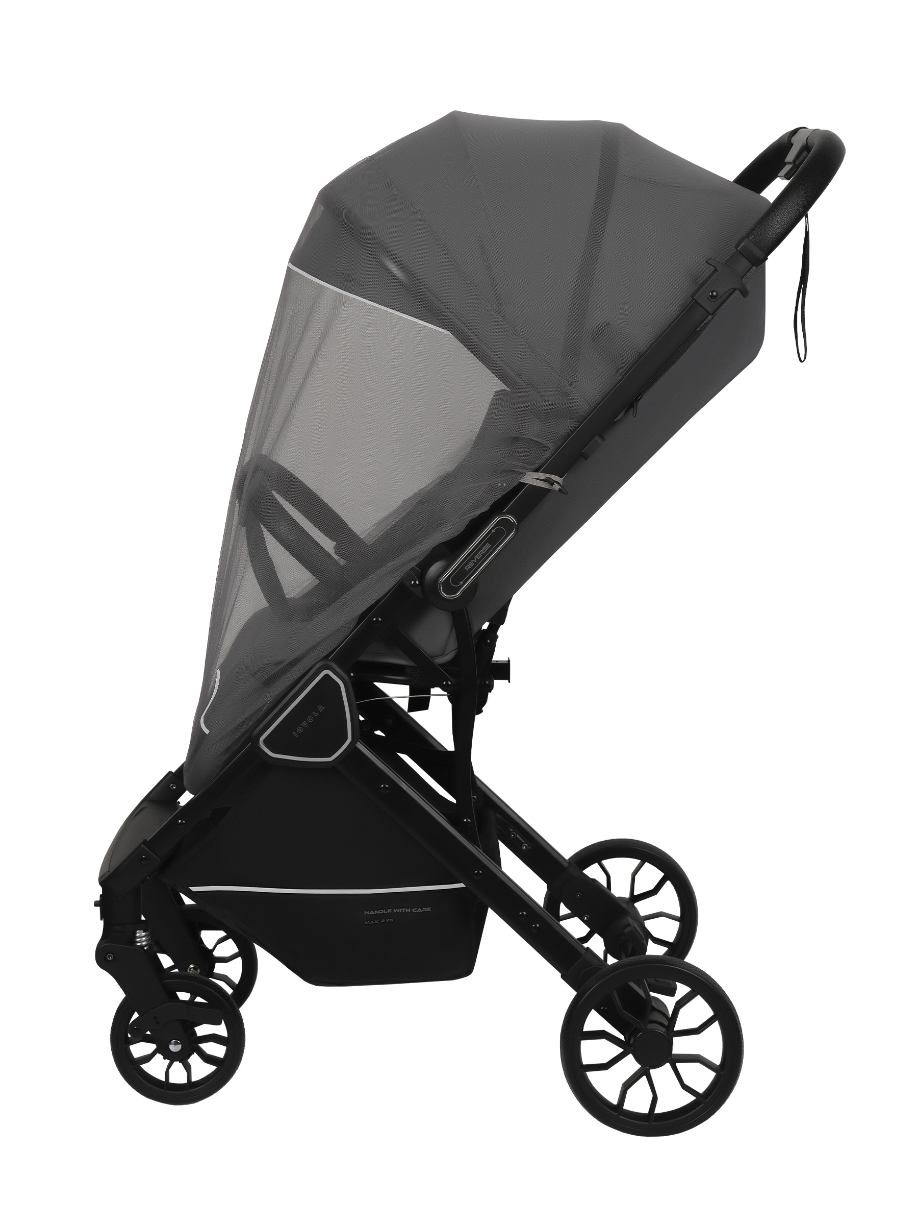 Коляска прогулочная JOVOLA Storm темно-серый - фото 6