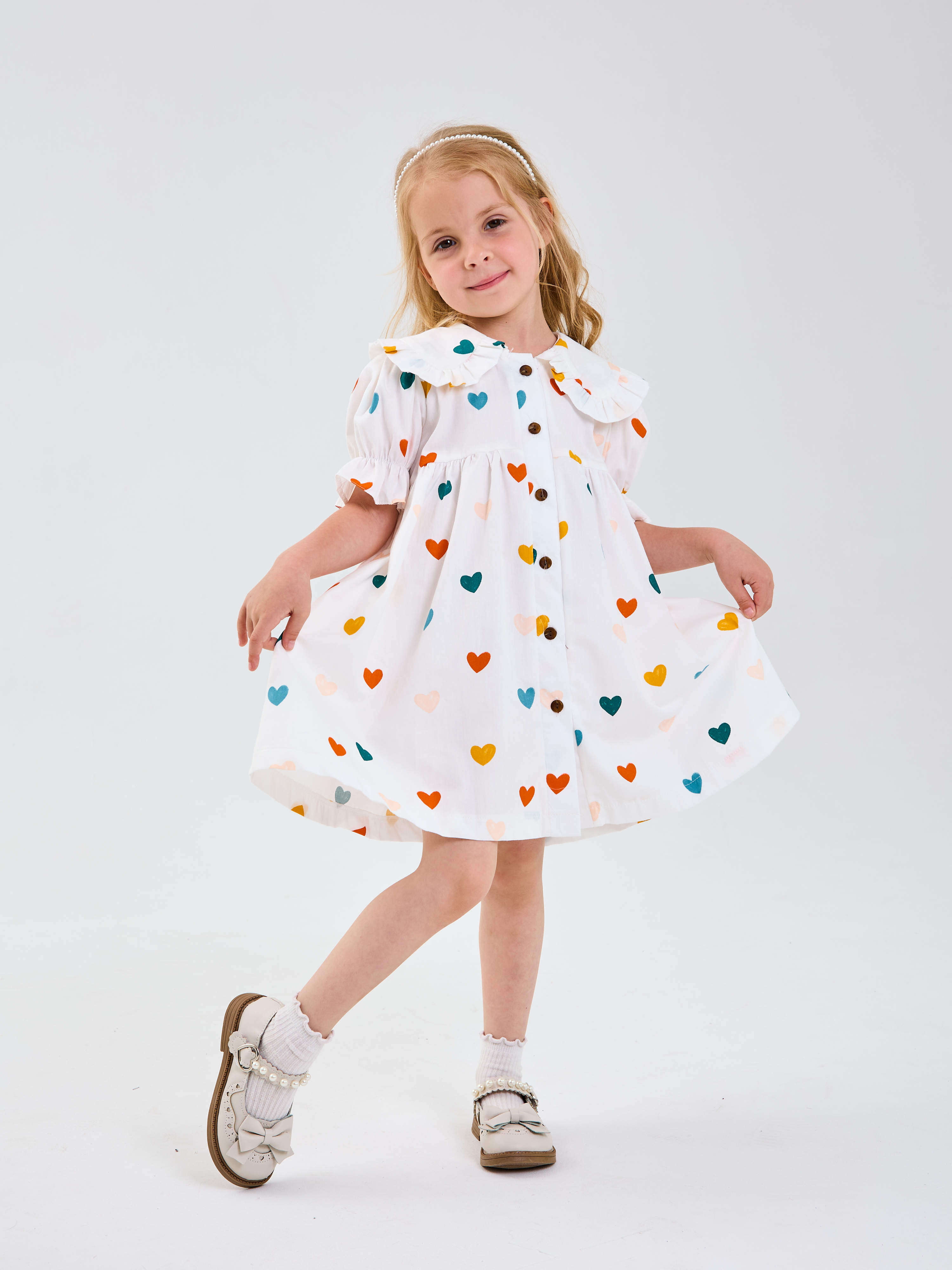 Платье Mil Art kids 1902201550DRESS-LETO-SERDECHKI-RADUGA - фото 4