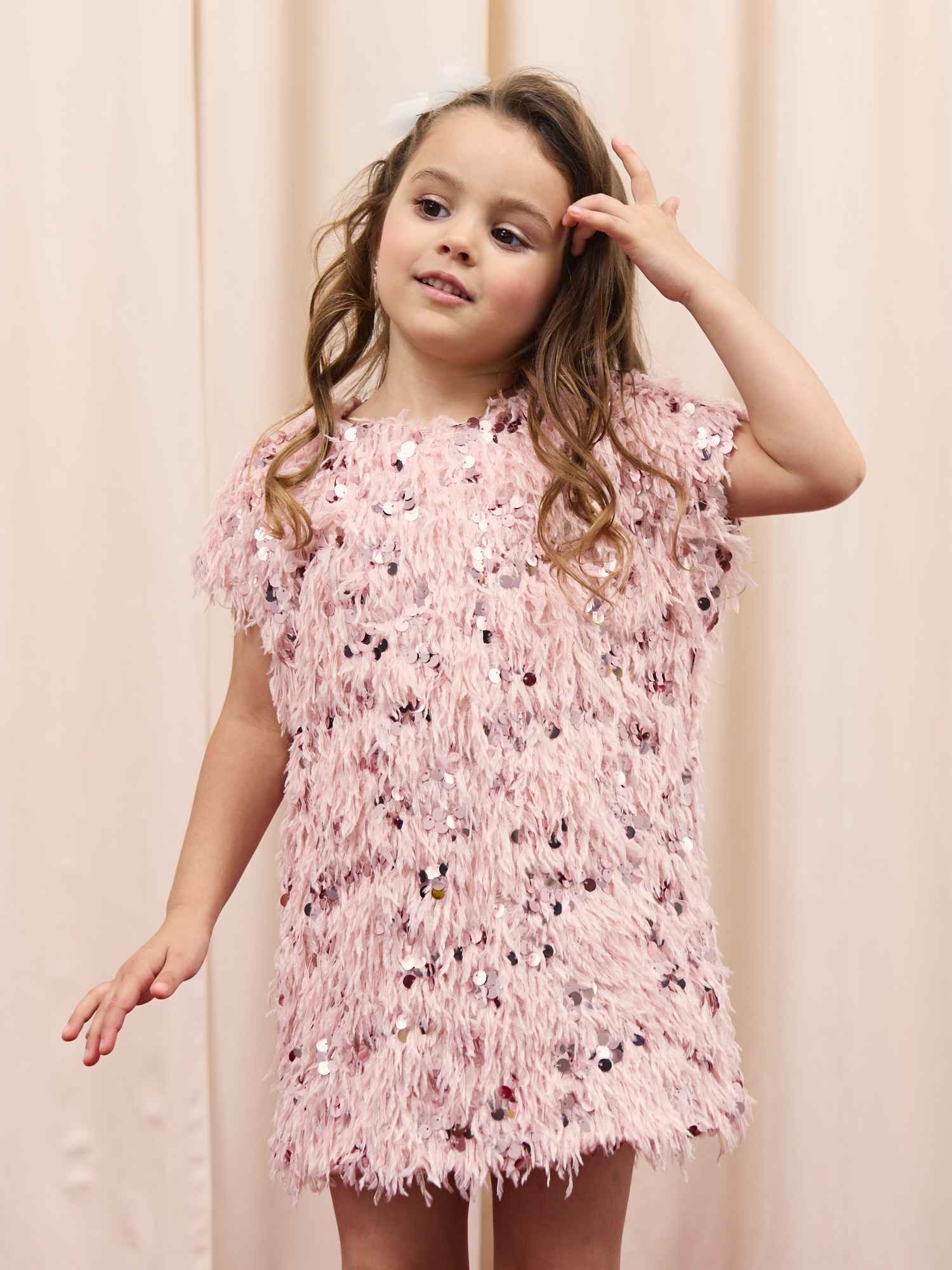 Платье BUNGLY 1R9009/Пудра - фото 2