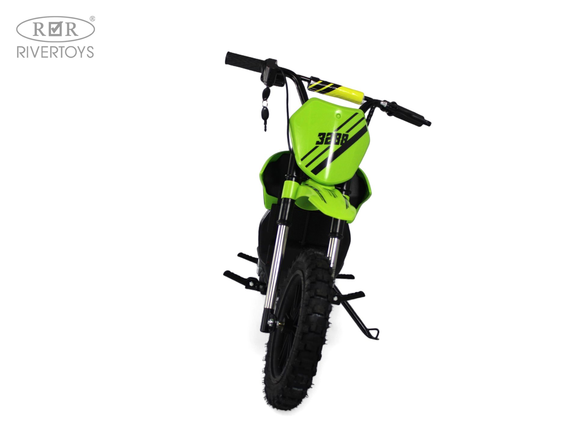 Электромотоцикл RIVERTOYS E777KX-MOTO-GREEN - фото 2