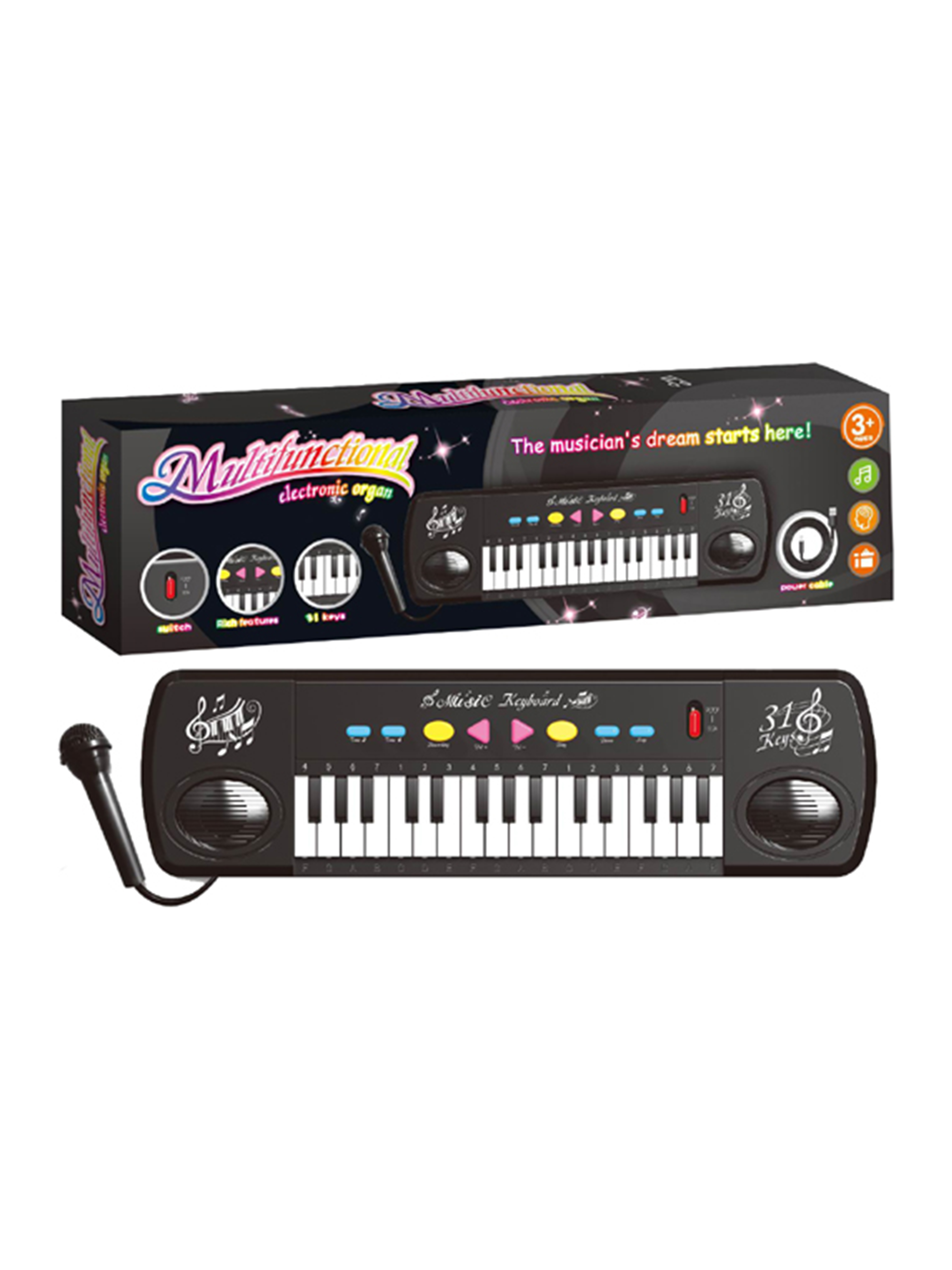 Игрушка музыкальная Наша Игрушка синтезатор - фото 1