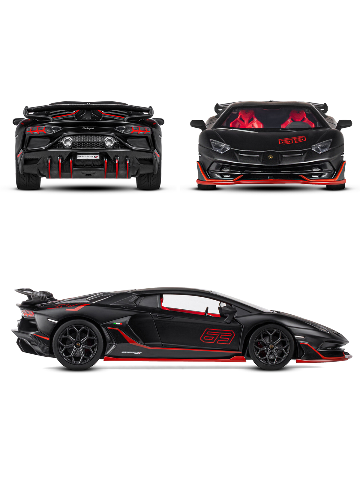 Автомобиль АВТОпанорама Lamborghini Aventador SVJ 1:24 JB1251511 - фото 5