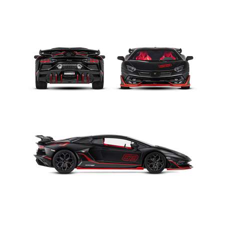 Автомобиль АВТОпанорама Lamborghini Aventador SVJ 1:24 черный