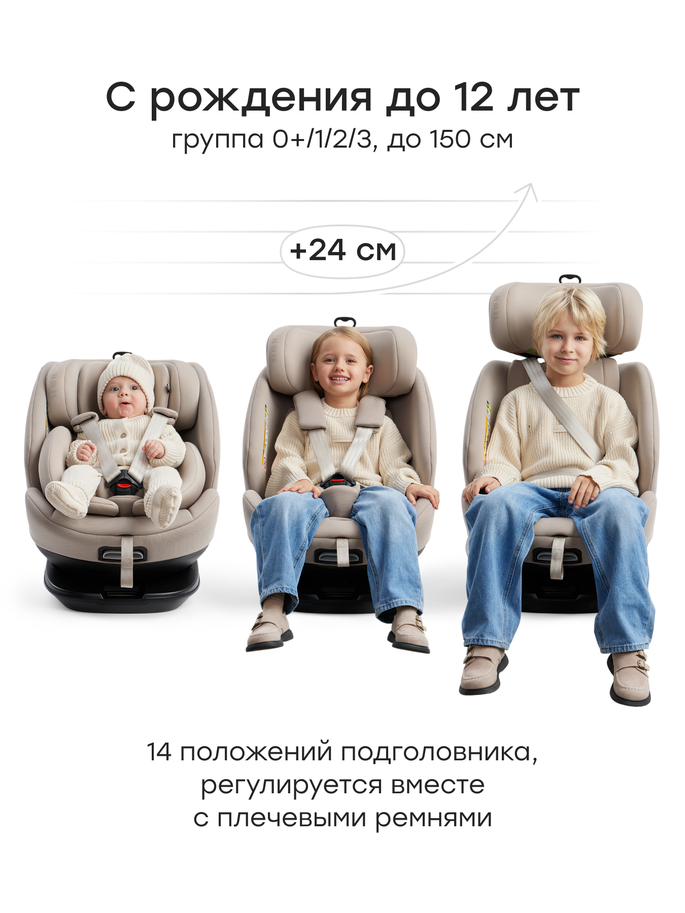 Автокресло Happy Baby Reex Isofix 0+/1/2/3 (0-36 кг) серый - фото 5