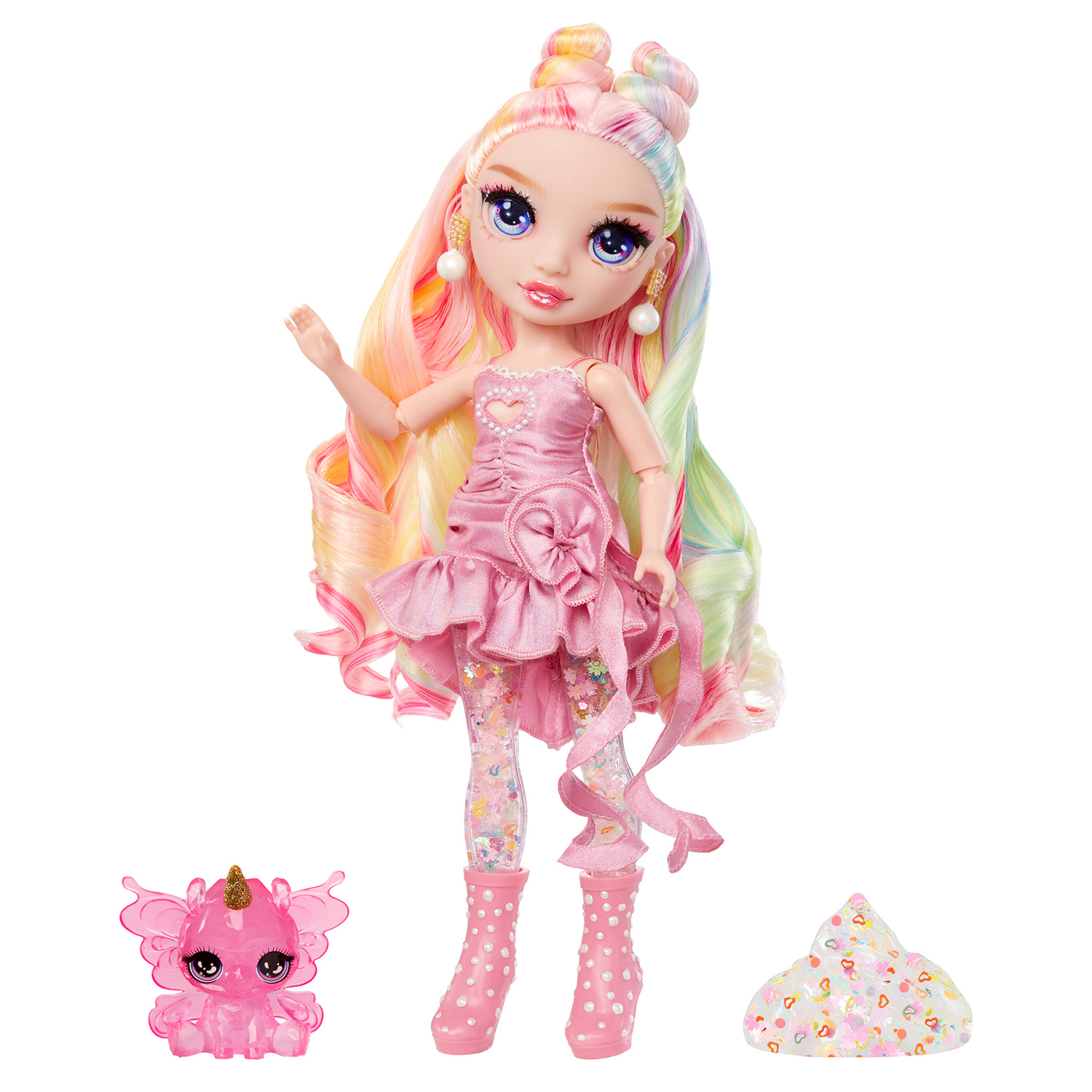 Кукла модельная Rainbow High Шиммерс Белла розовая с акс. 68385 - фото 6