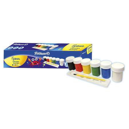 Краски гуашь PELIKAN 6 цв.