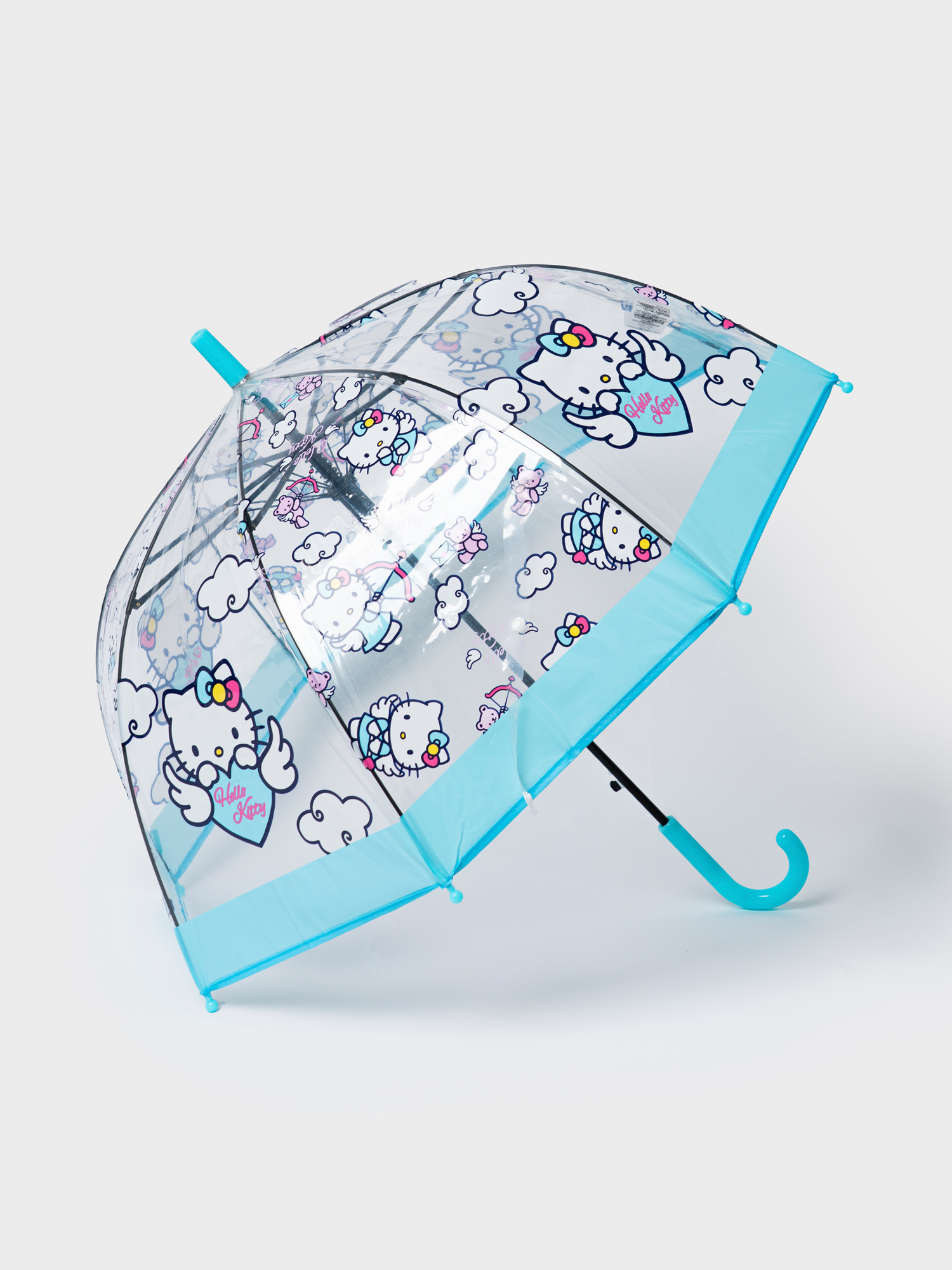 Изображение товара Зонт-трость PlayToday HELLO KITTY прозрачный механический 68 см