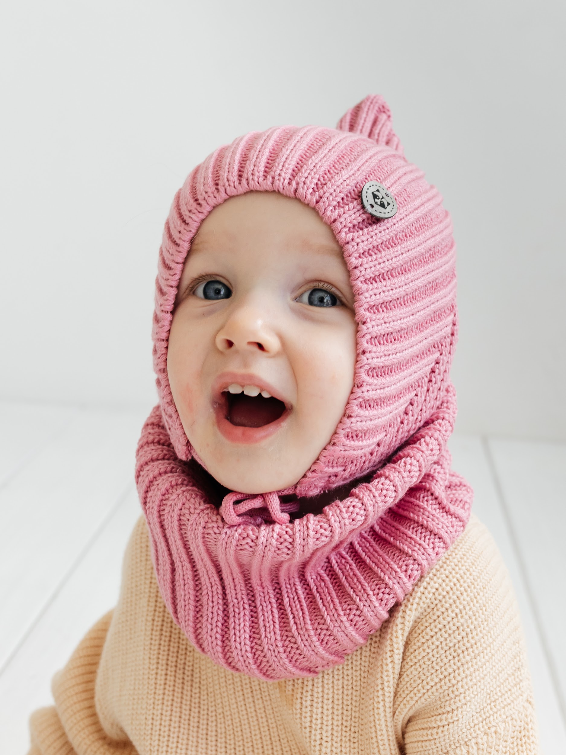 Шапка и снуд Чудо-Кроха Cdk-2171/пыльная роза - фото 10