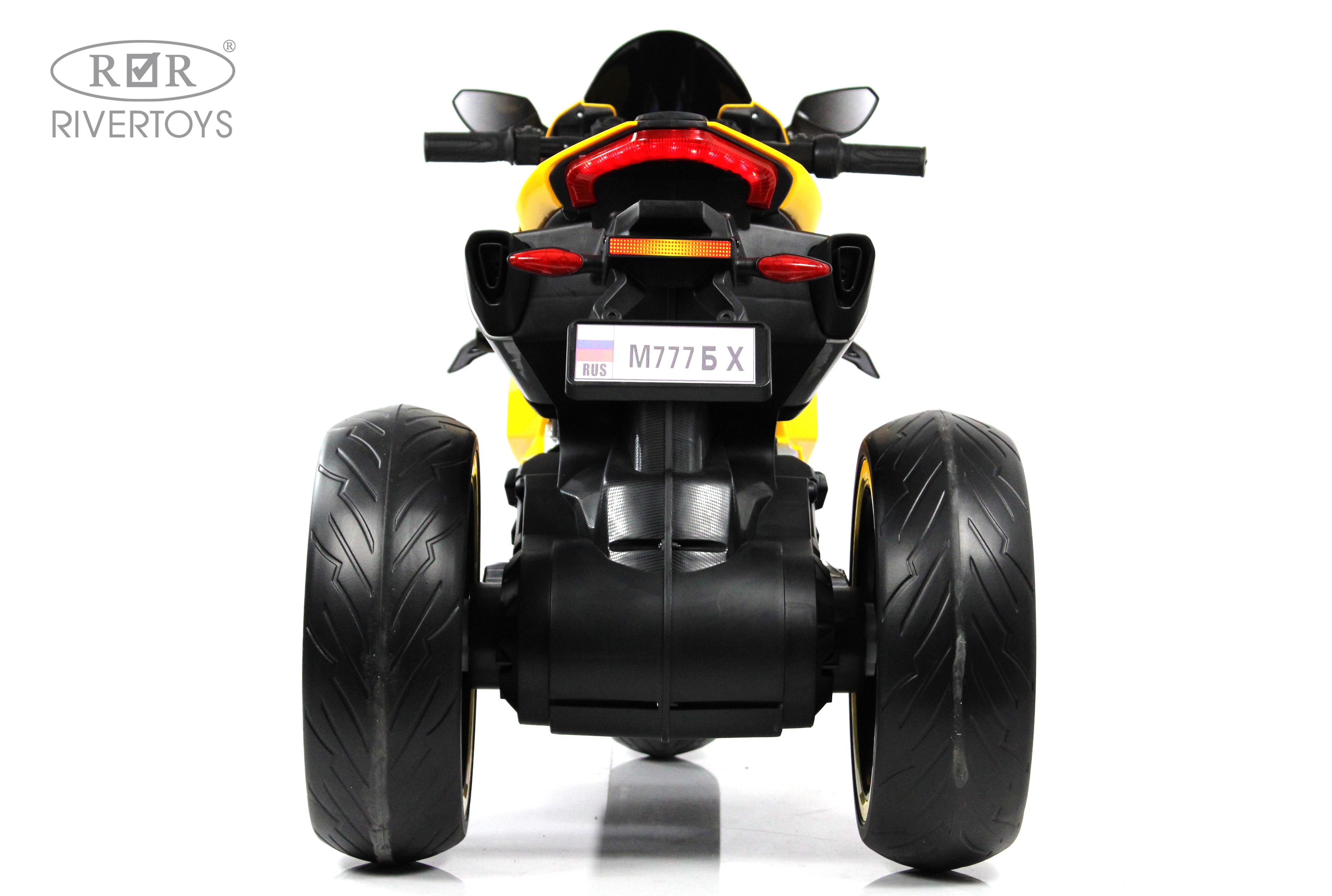 Электромотоцикл RIVERTOYS М777БХ-YELLOW - фото 4