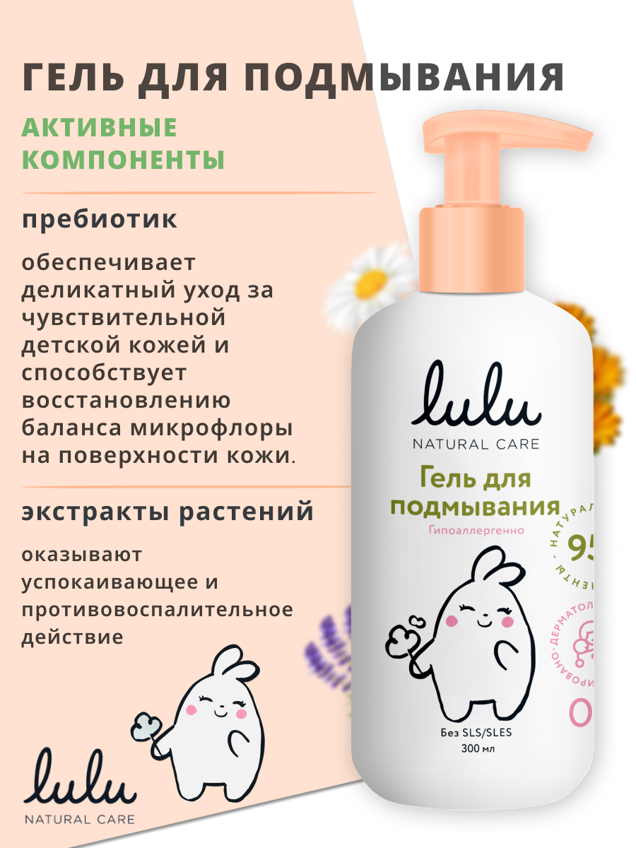 Набор LULU для купания новорожденных 2шт пена для ванн, гель - фото 4