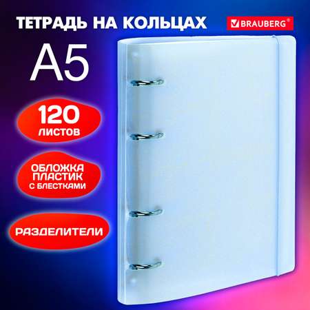 Тетрадь со сменным блоком Brauberg клетка 120 лист.