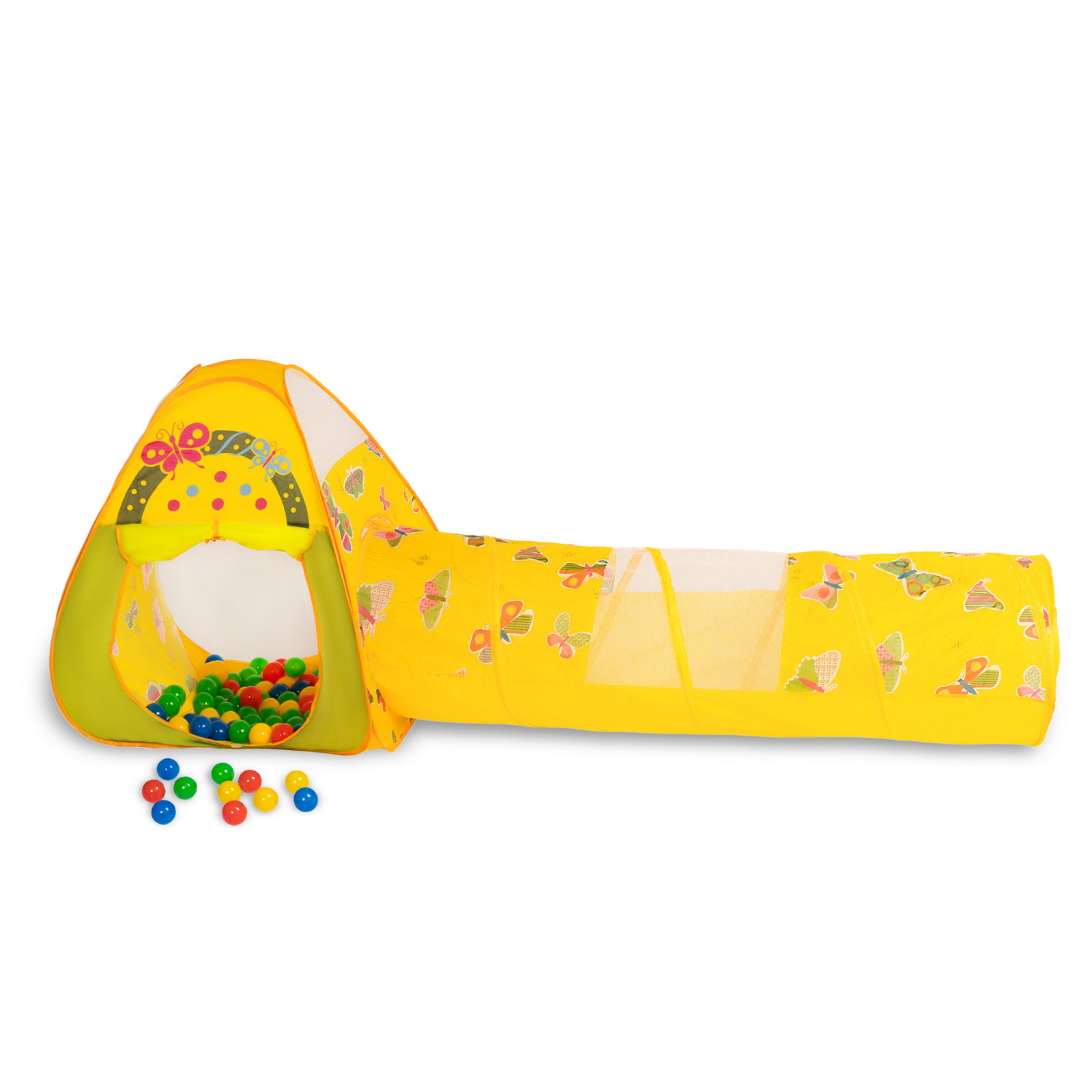 Домик игровой Sevillababy Баттерфляй с тоннелем 100 шаров CBH-22 - фото 1