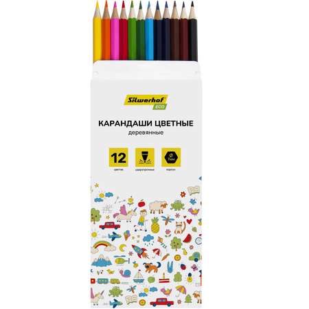 Карандаши цветные Silwerhof 12 шт.
