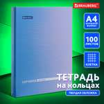 Тетрадь со сменным блоком Brauberg клетка 100 лист.