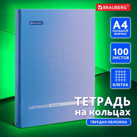 Тетрадь со сменным блоком Brauberg клетка 100 лист.