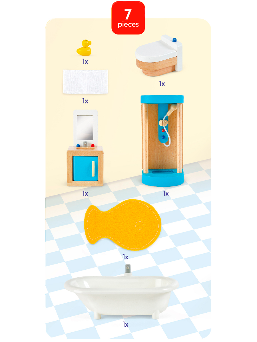 Домик для кукол Hape с мебелью E3451_HP - фото 7