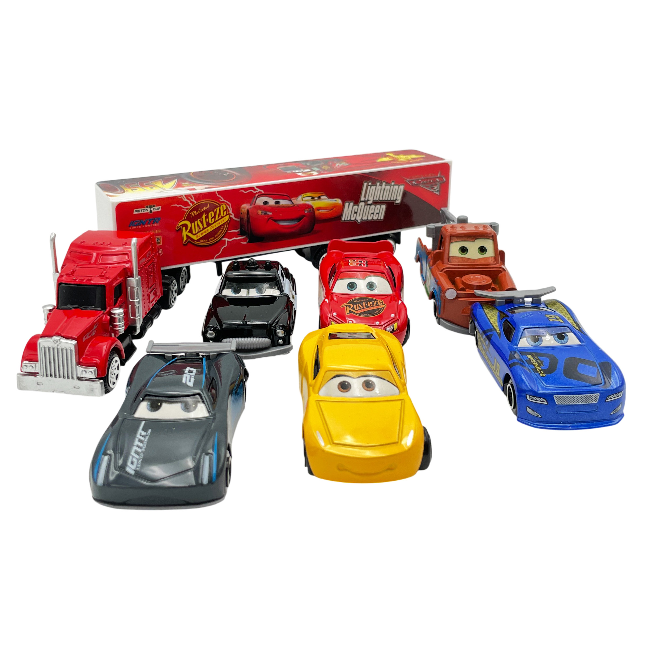 Игровой набор Zhorya Молния Маккуин McQueen 7 штук Q186-122 - фото 10