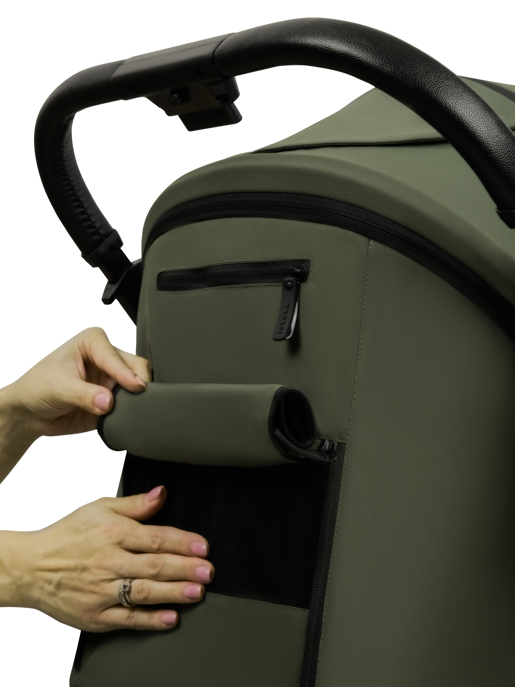 Коляска прогулочная JOVOLA Storm, зеленый - фото 33