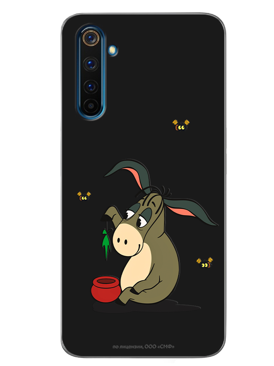 Силиконовый чехол Mcover для смартфона realme 6Pro Союзмультфильм Грустный Ослик Иа - фото 1