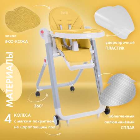 Стульчик для кормления Nuovita Futuro Bianco Giallo классический