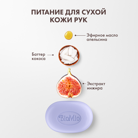Мыло BioMio Bio-Soap Инжир и кокос 90г