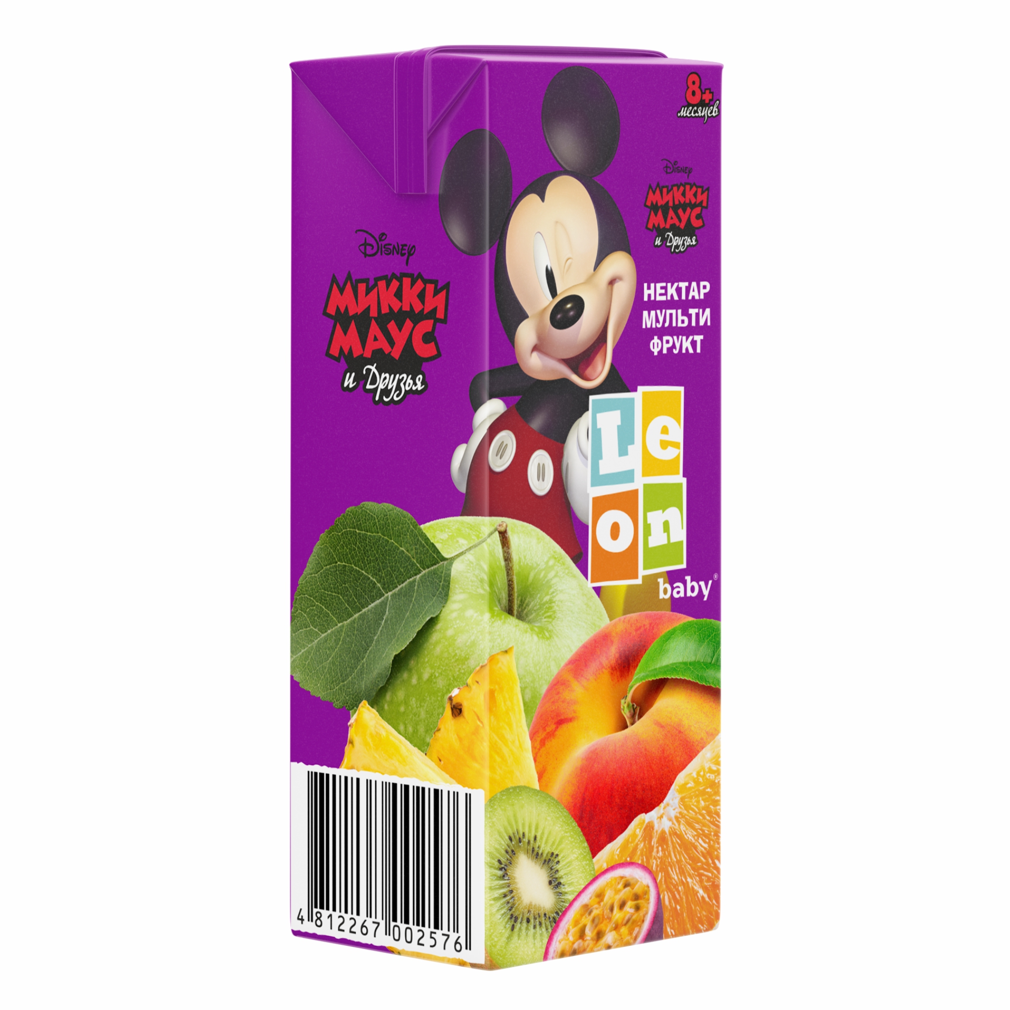 Нектар LEON baby Мультифрукт с 8 мес 0.2 л - фото 2