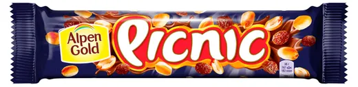 Батончик шоколадный Alpen gold Picnic 38г - фото 1