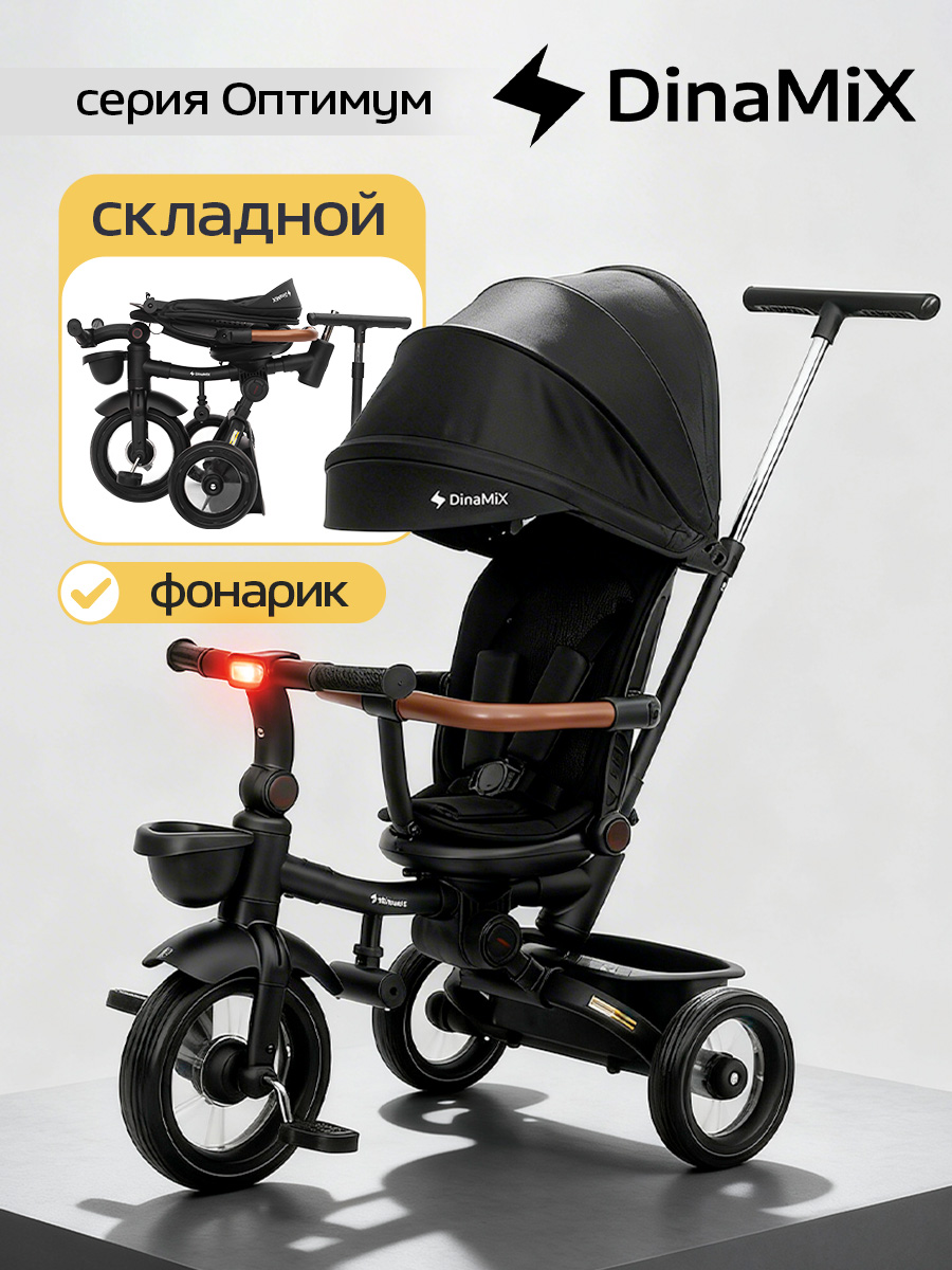 Трехколесный велосипед DinaMiX 10 дюймов - фото 1