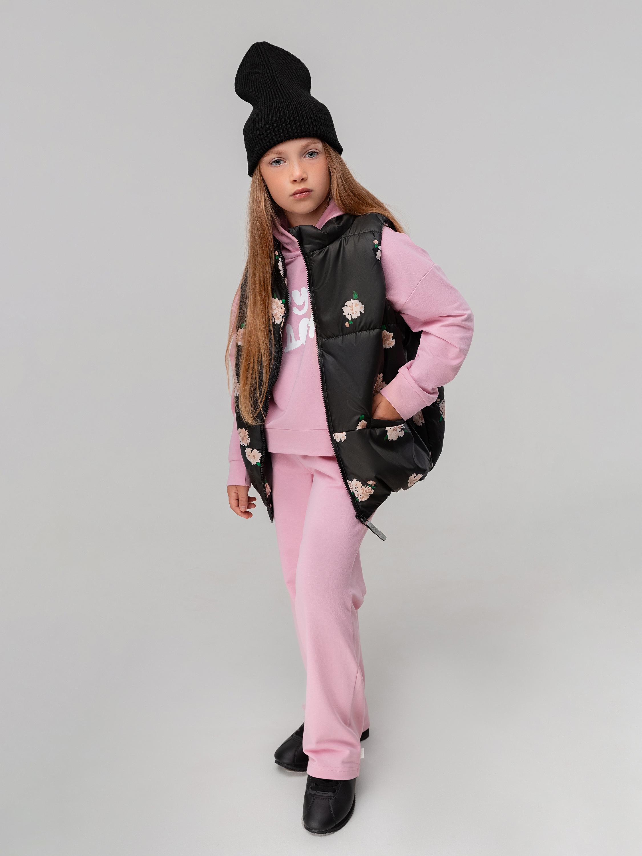 Жилет Bodo 14-84MU_черный (розовый) - фото 2