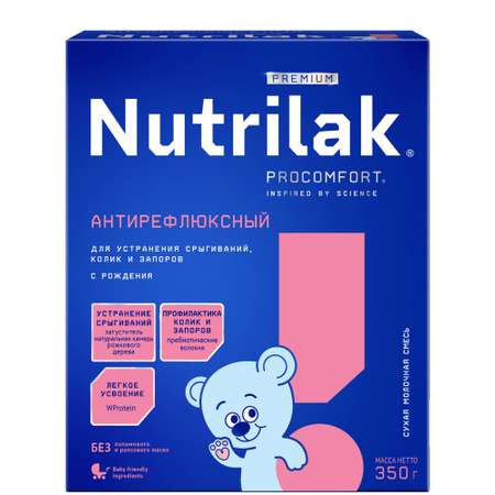 Смесь Nutrilak Premium антирефлюкс 350г с 0мес