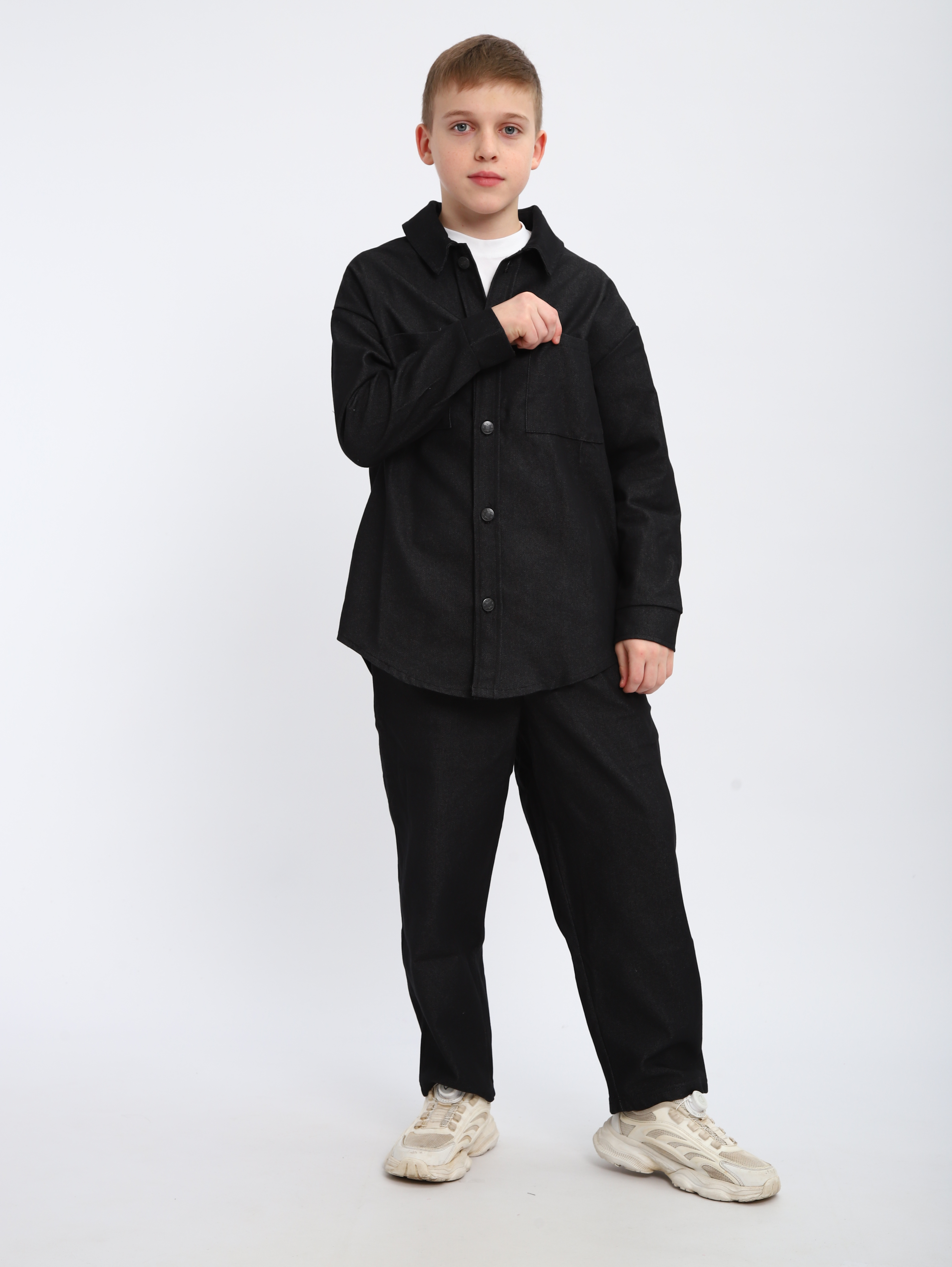 Костюм ЛАДОШКИ Комплект Деним черный - фото 5