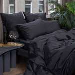 Комплект постельного белья Monocolor сатин графит семейный 6 предм.