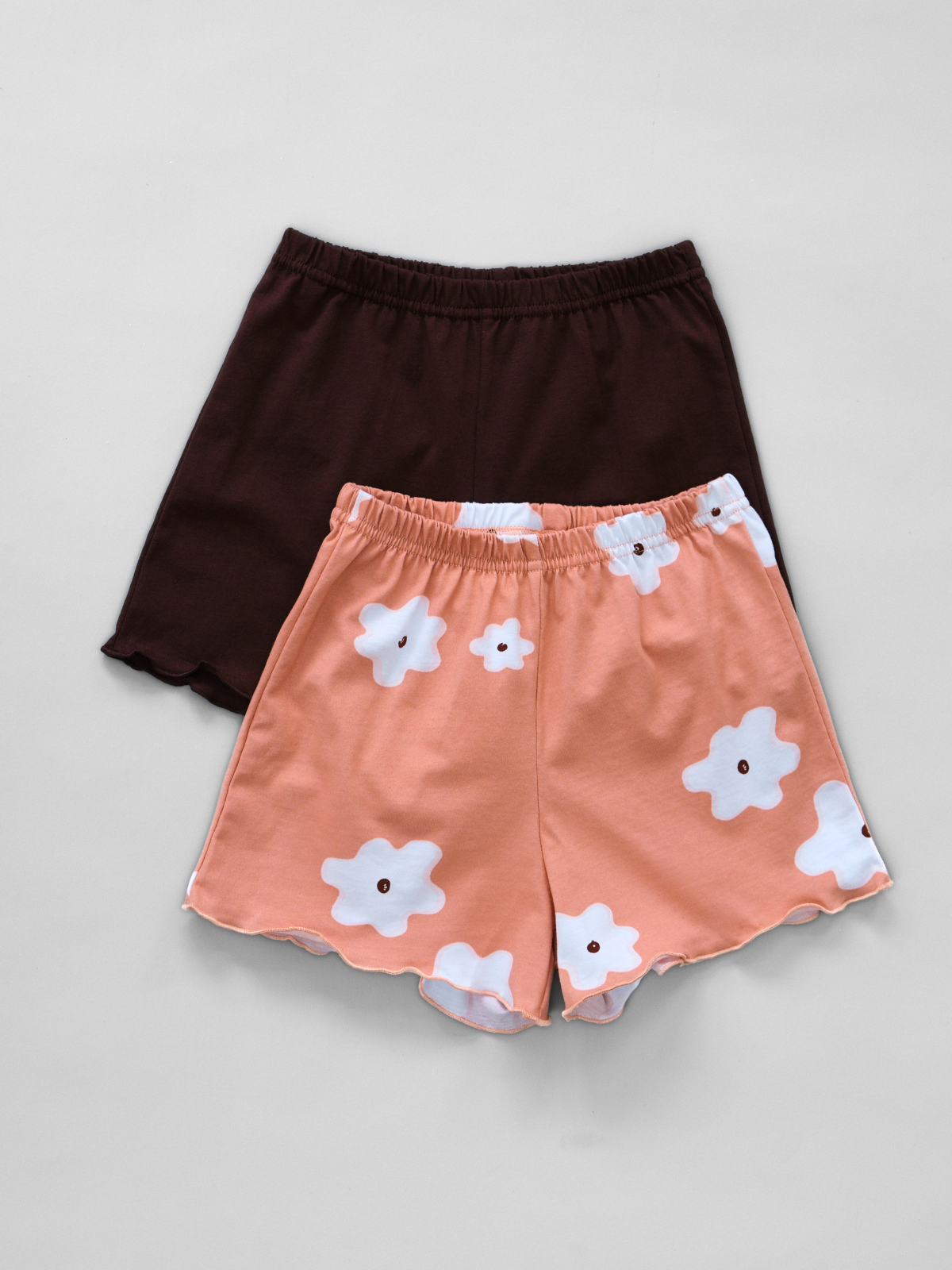 Шорты 2 шт Jelly Whale S23S02-2-Shrt-BrwnPdr - фото 1