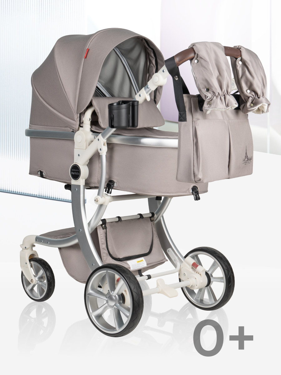 Коляска трансформер Aimile Original New Pearl бежевый - фото 2