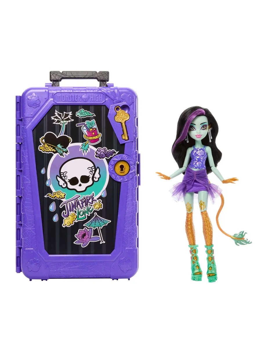 Кукла модельная Monster High Skulltimate Secrets Джинафаер Лонг высота 27 см JDR52 - фото 4