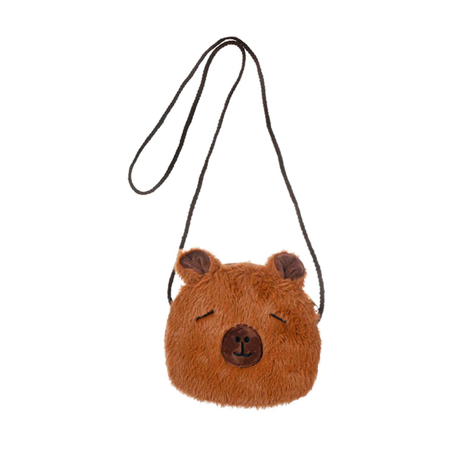 Сумочка пушистая Mazari Capybara 15*14см - фото 3