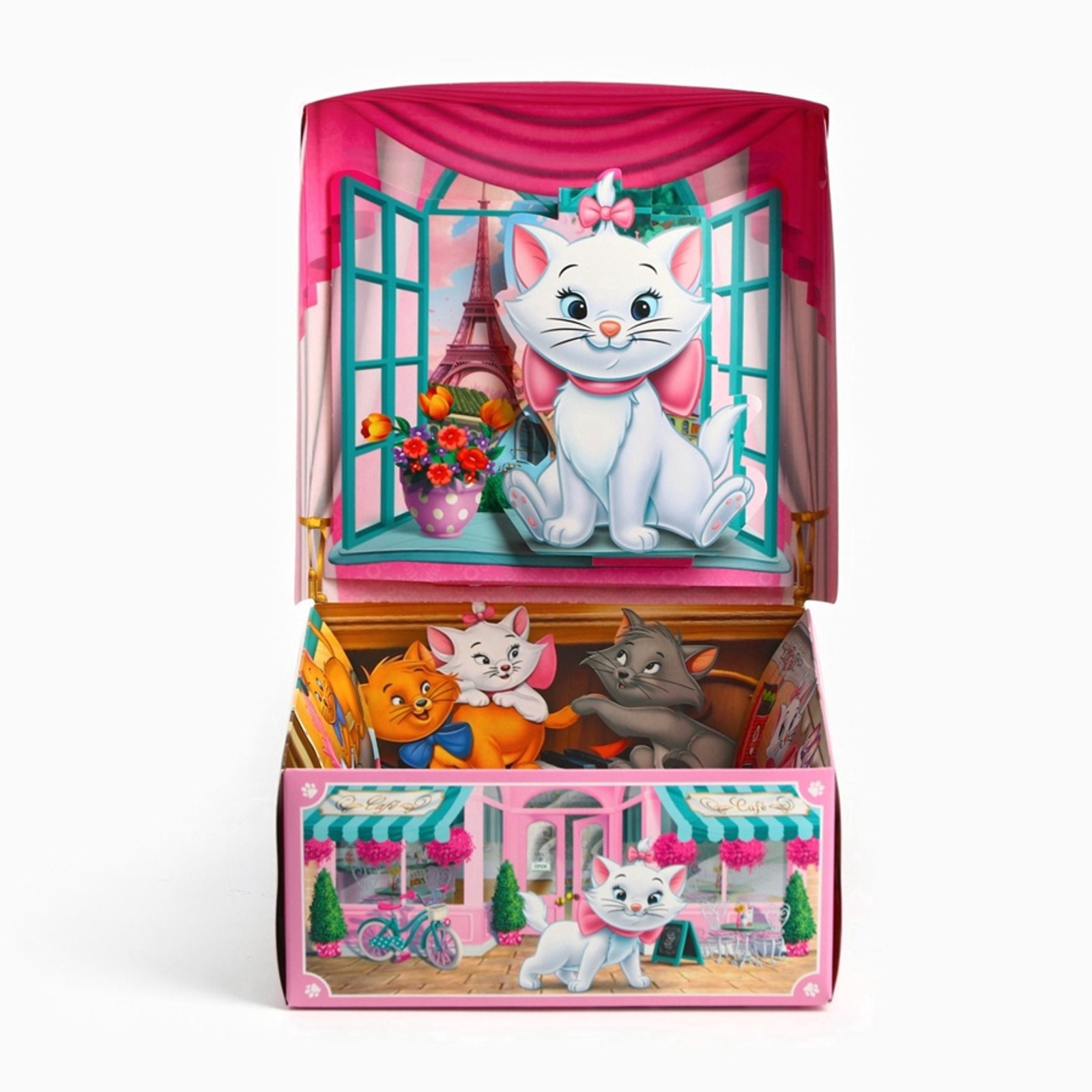 Коробка подарочная Disney с 3Д Кошки 15 х 15 х7 см - фото 4