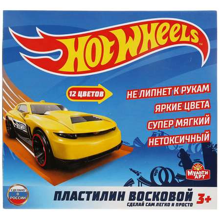 Пластилин МультиАРТ восковой 12 цв.