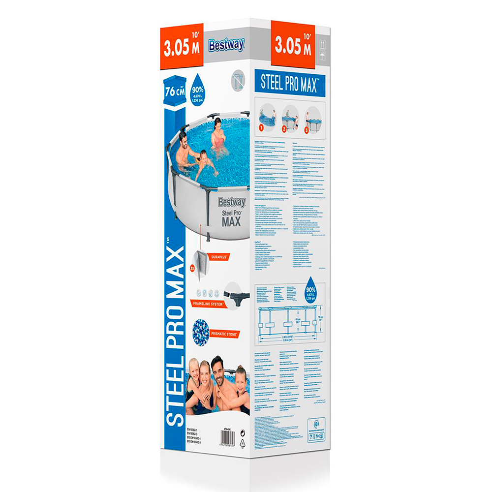 Бассейн каркасный BESTWAY 305х76см 56406 - фото 4