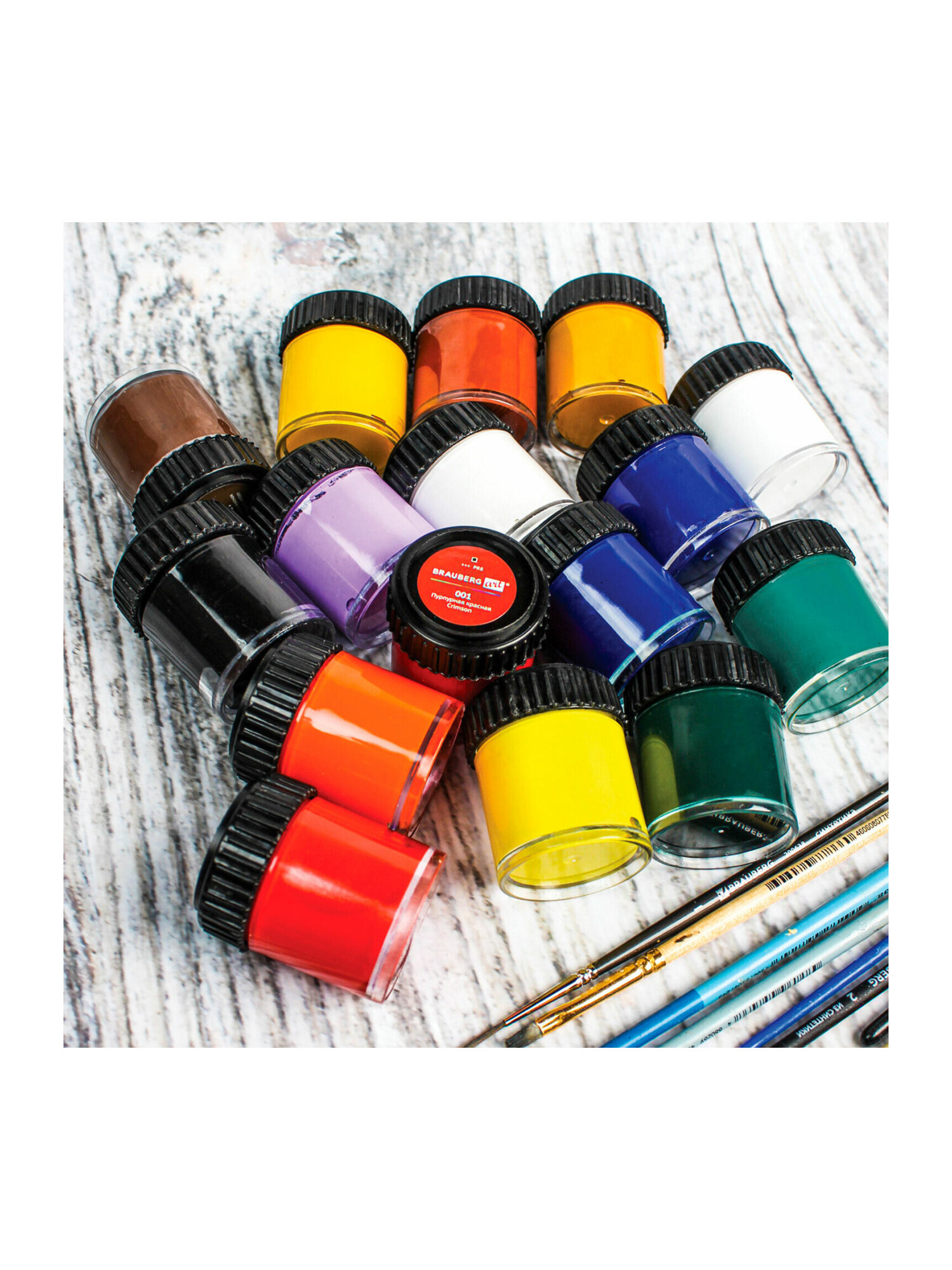 Краски гуашь Brauberg 16 цв. - фото 24