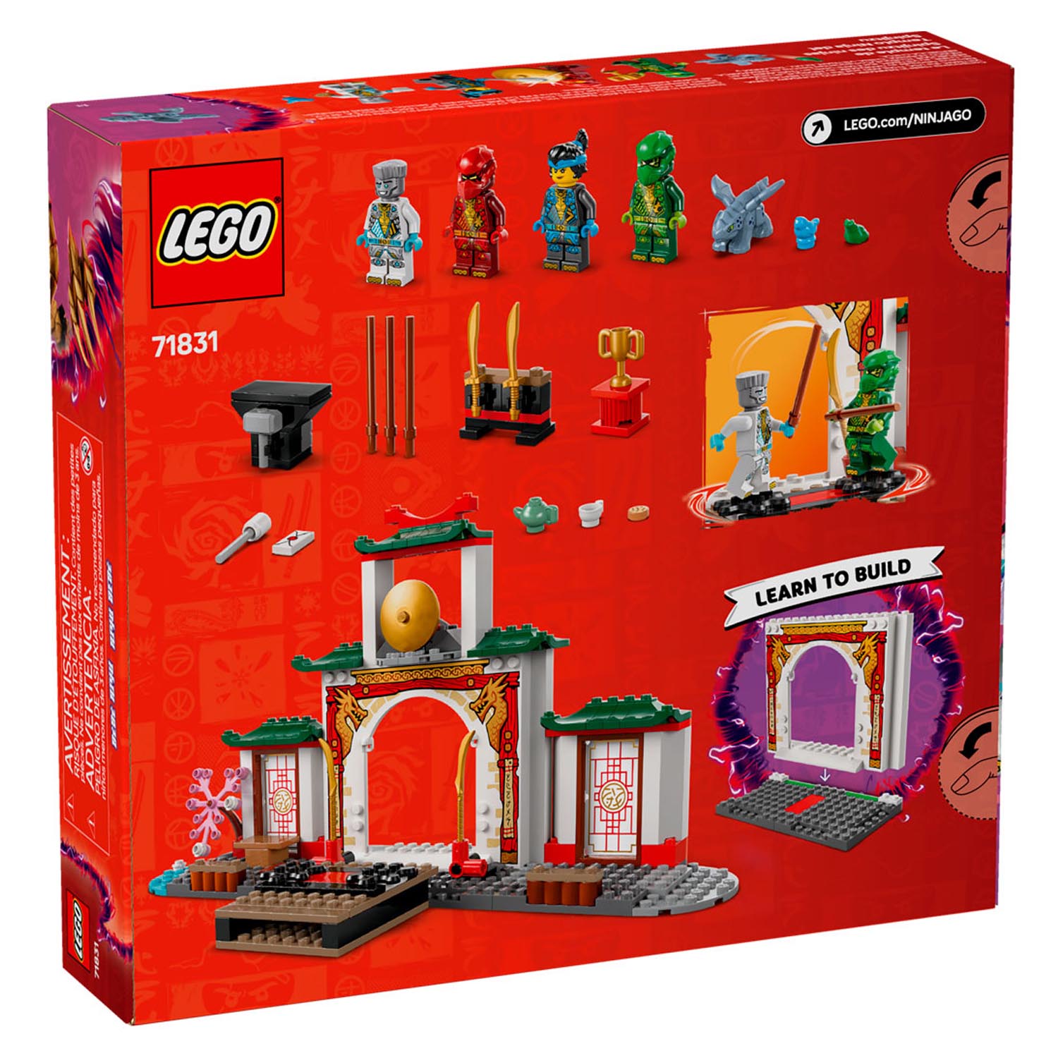 Конструктор LEGO NINJAGO Храм Кружитцу Ниндзя 158 дет. - фото 9