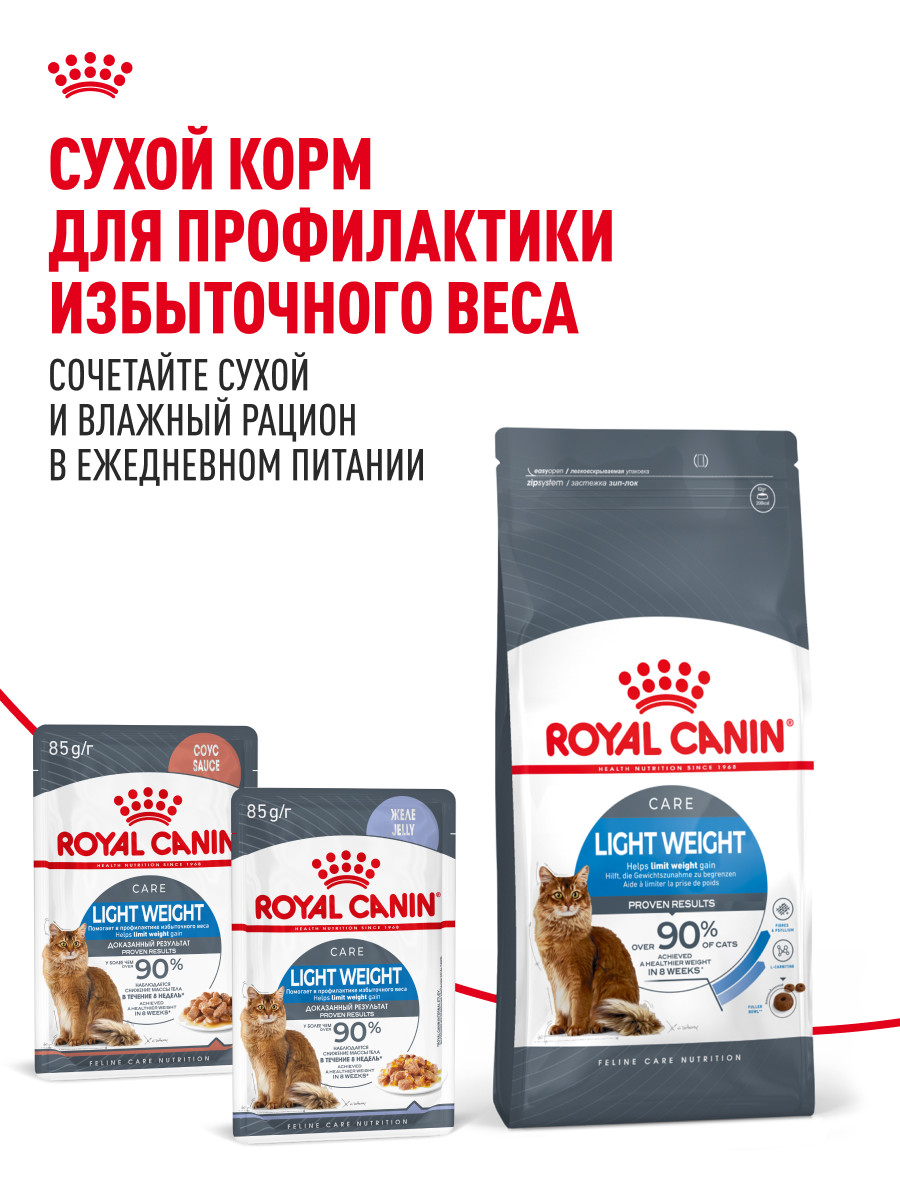 Корм для кошек ROYAL CANIN Light Weight Care для контроля набора веса 85г - фото 9