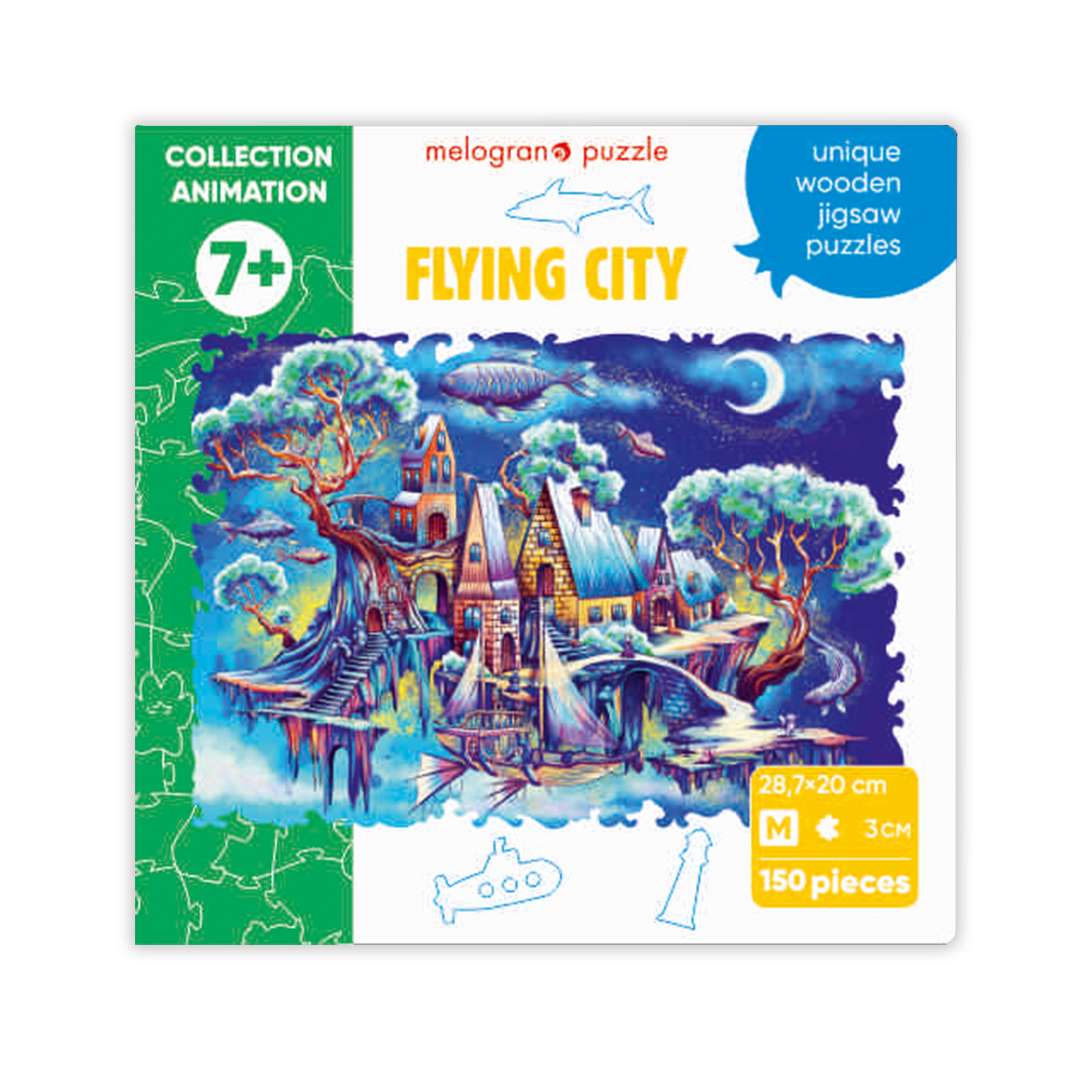 Пазл 1TOY Летающий город деревянный - фото 12