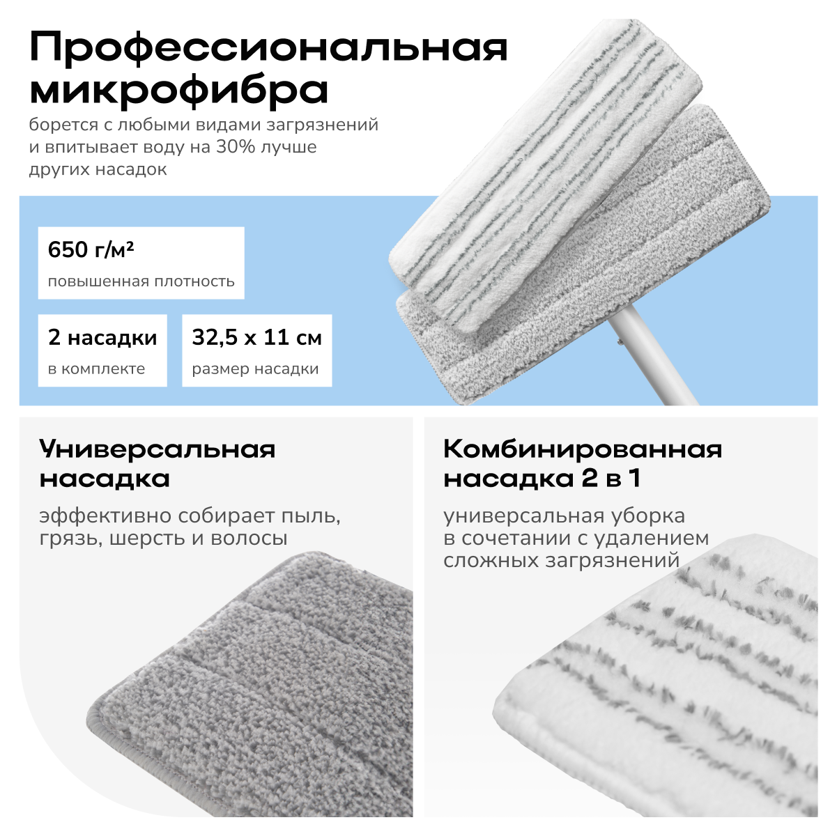 Швабра с отжимом и ведром Zetter AquaSplit Auto - фото 10