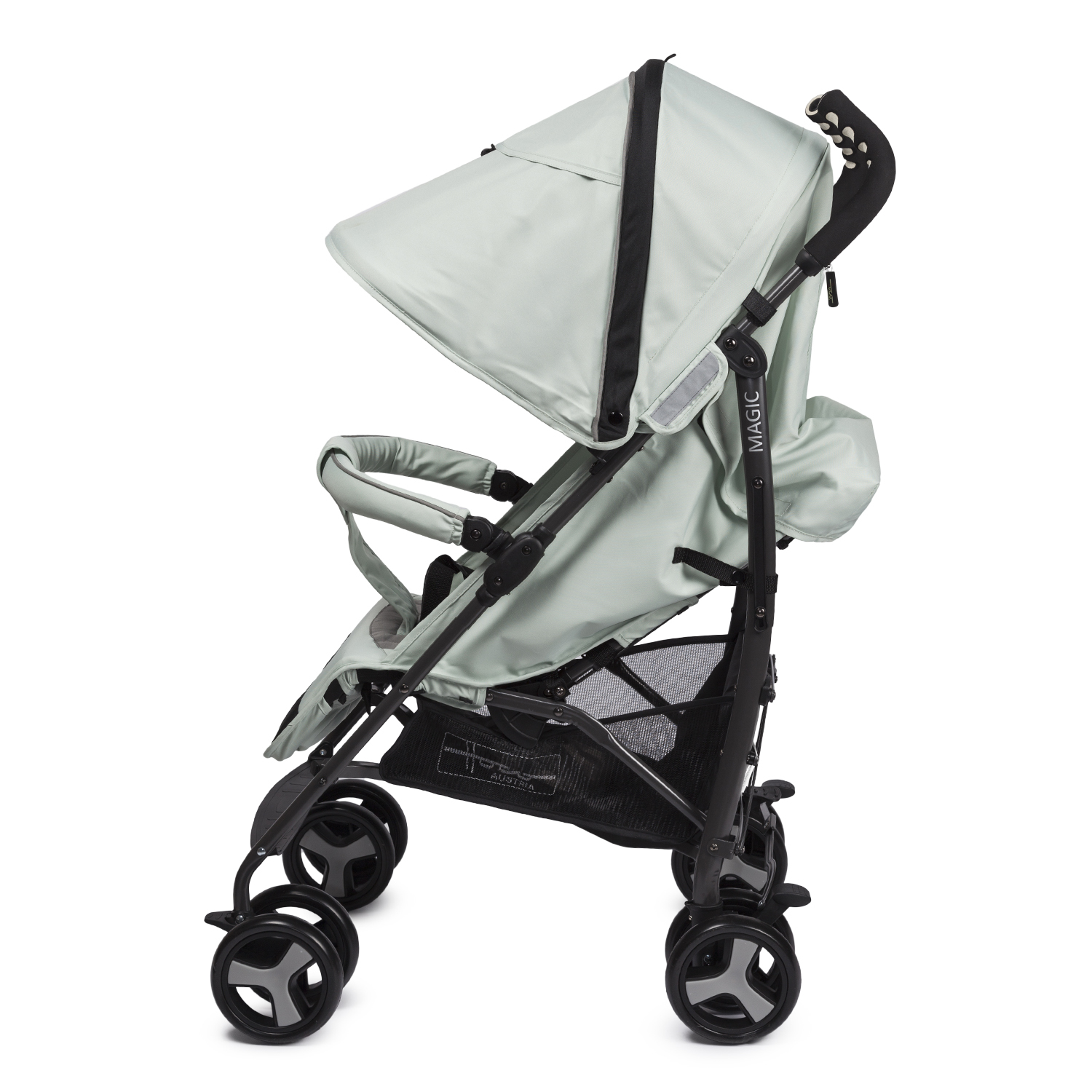 Коляска прогулочная hoco Magic Green lilly серый - фото 5