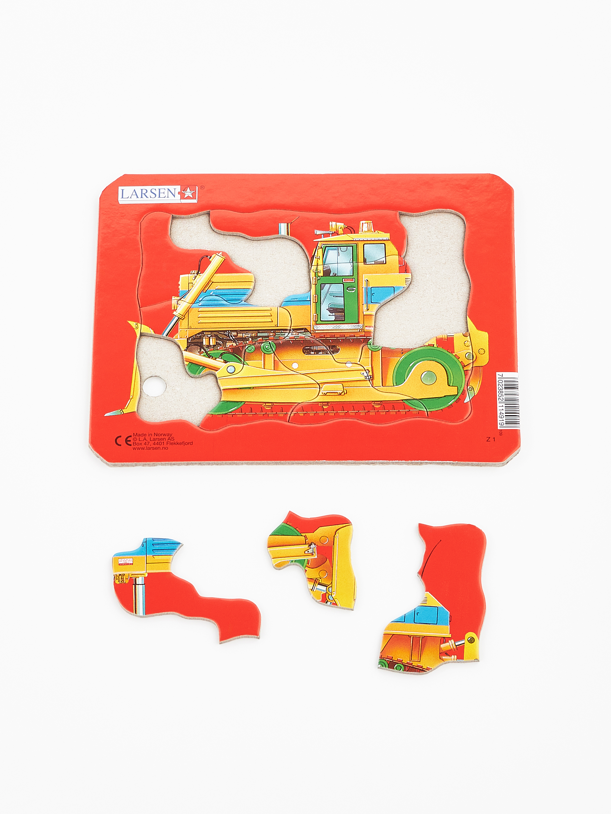 Пазл Larsen Трактор, самосвал 10 элементов классический - фото 4