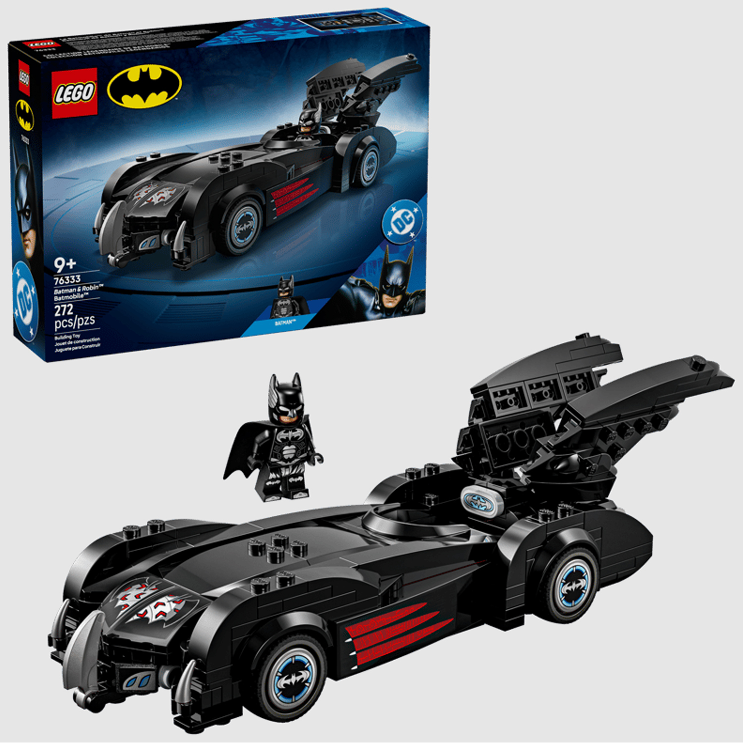 Конструктор LEGO DC Super Heroes Бэтмен и Робин: Бэтмобиль 272 дет. - фото 1
