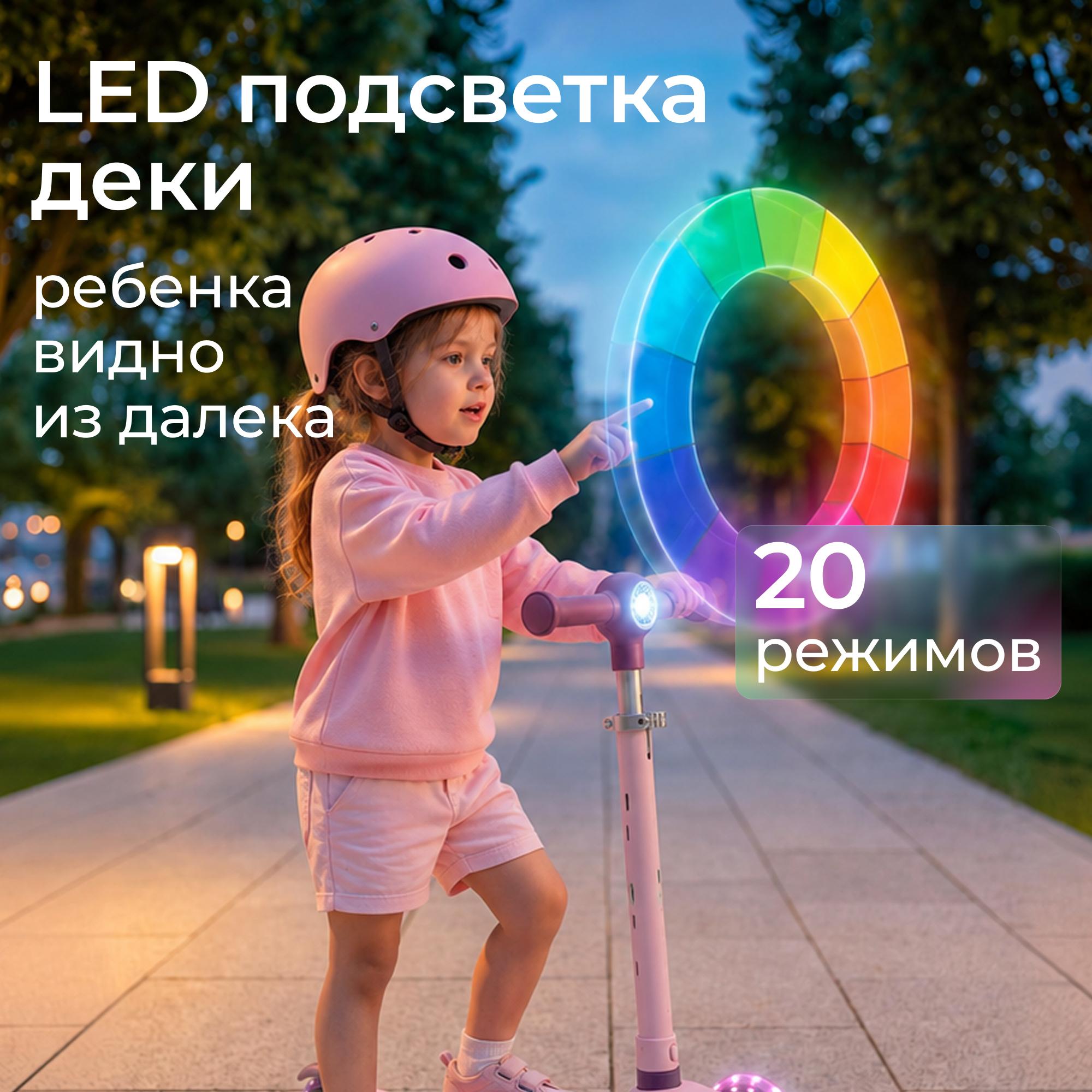 Самокат UNIX Kids трехколесный - фото 5